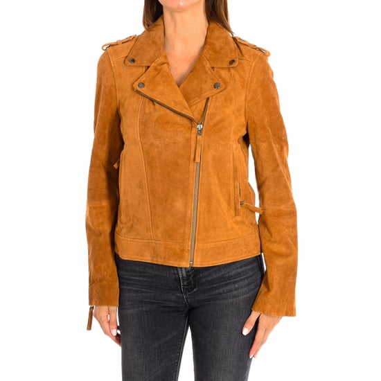 Short long sleeve leather jacket 9461 women - Image 1