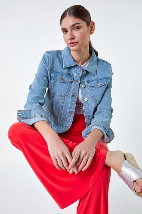 Wide Leg Stretch Trousers Jersey Palazzo Pants