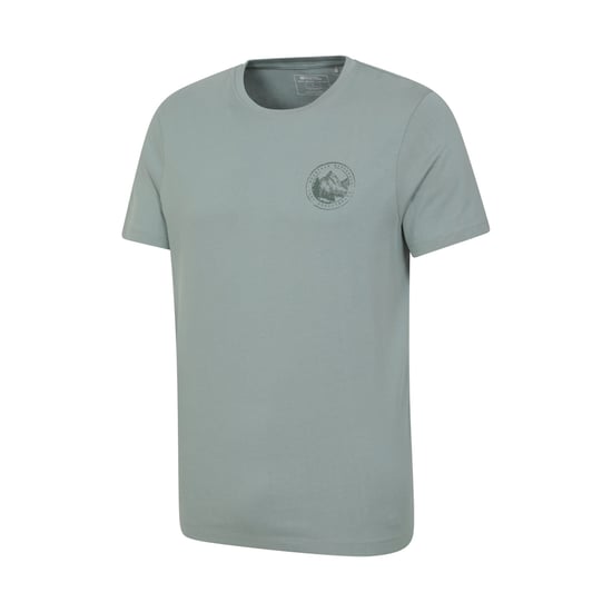 Mountain Warehouse Mens Valley Ekologisk T-shirt (Ljus Khaki) - Image 3