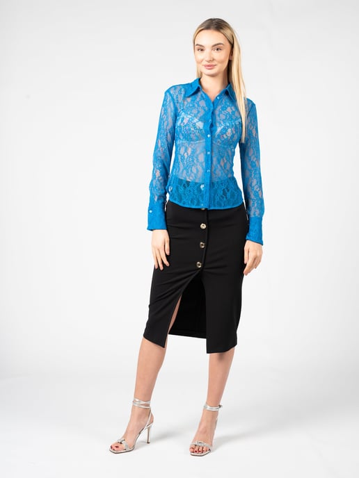 Pinko Shirt Cortese Woman's Blue - Image 2