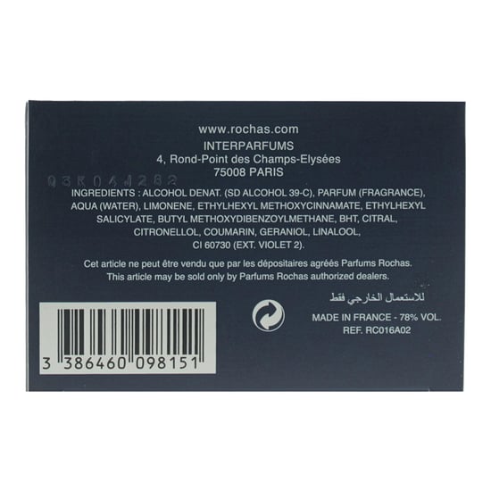 Rochas L'homme Eau De Toilette 60ml - Image 4