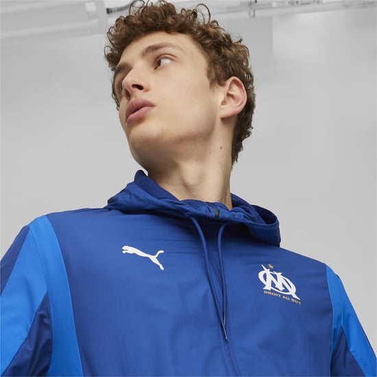 PUMA Mens Olympique de Marseille Pre-match Football Jacket