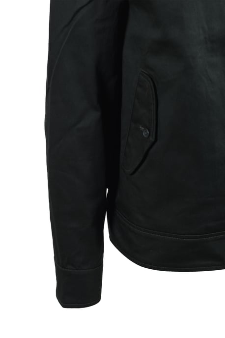 Fred Perry Waxed Cotton Harrington Jacket Night Green - Image 4