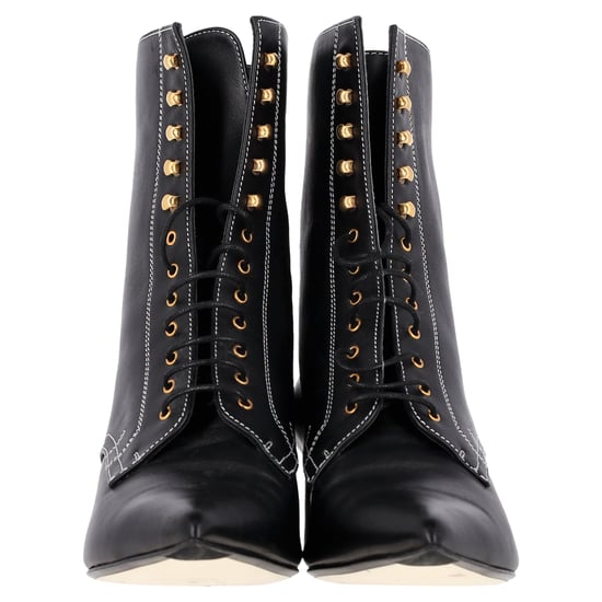 Loewe Ankle Lace-Up Boots in Black Leather - Image 3