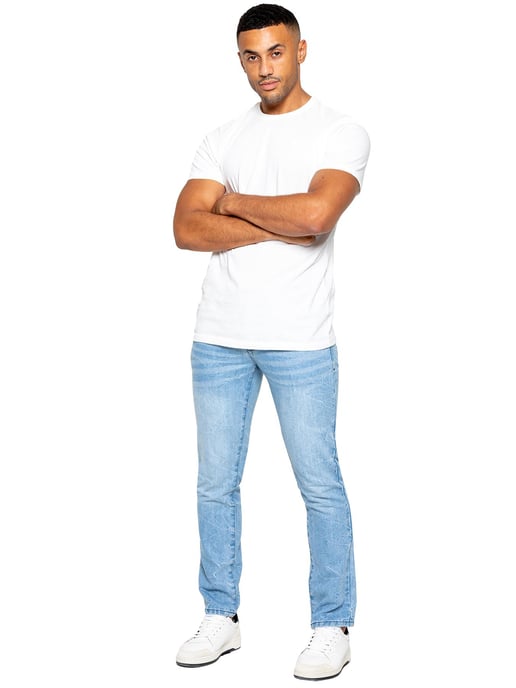 Enzo Denim Rechte Jeans Heren - Lichtblauw - Image 6