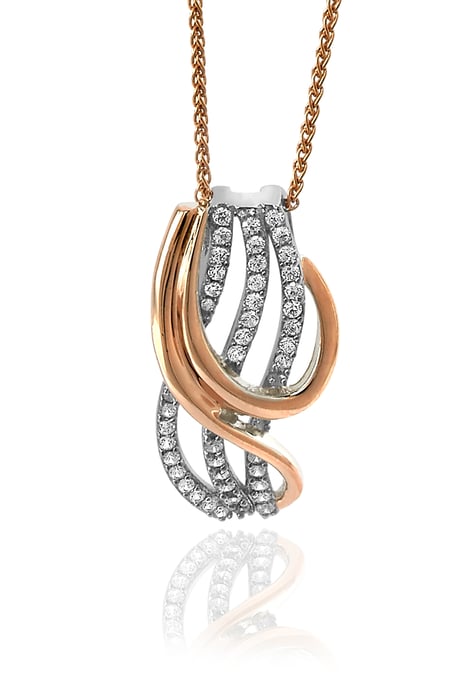 Orphelia 'Elsia' Dames 925 Sterling Zilveren Set: Ketting-Hanger + Oorbellen - Zilver/Roze SET-7027 - Image 2