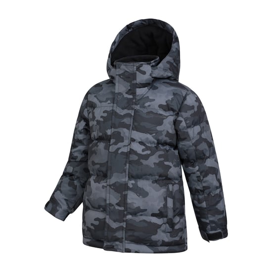 Mountain Warehouse Barn/ungdomar Snow II Tryckt Vattenavvisande Vadderad Jacka (Camo Green) - Image 3