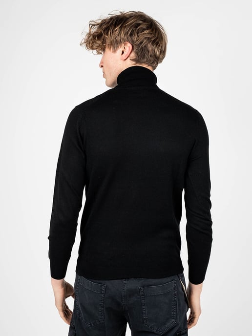 Xagon Man Pullover Turtleneck Men's Black - Image 4