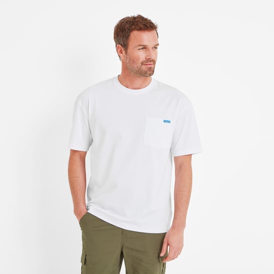 Jazen Mens T-Shirt Optic White