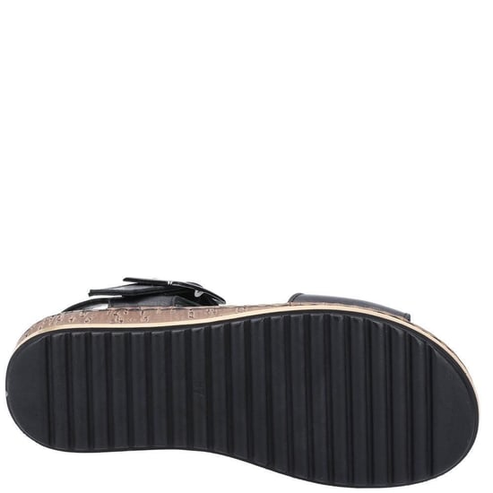 Hush Puppies Dames/dames Ellie leren wig sandalen (Zwart) - Image 3
