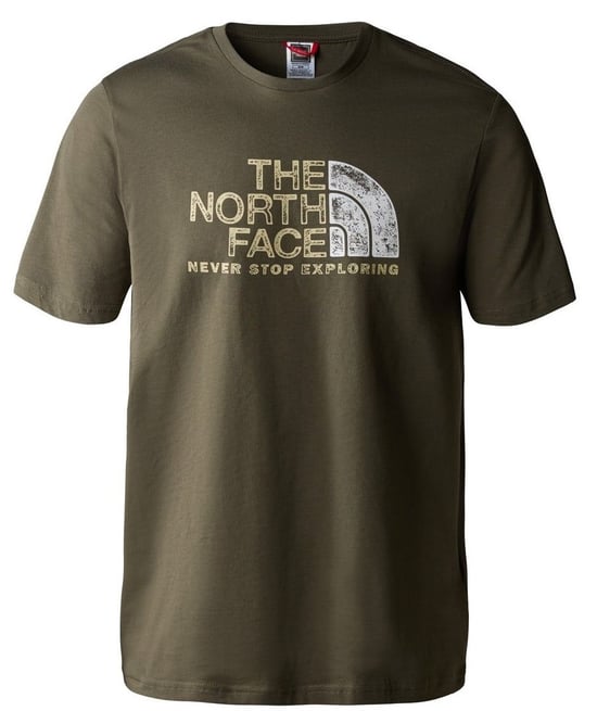 The North Face Mens Rust Logo T-Shirt Olive Green - Image 1