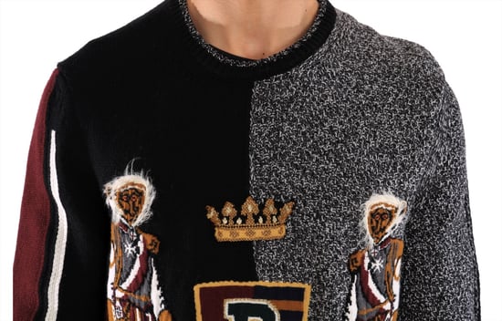 Dolce & Gabbana Multicolor Knitted Cashmere Wool Sweater