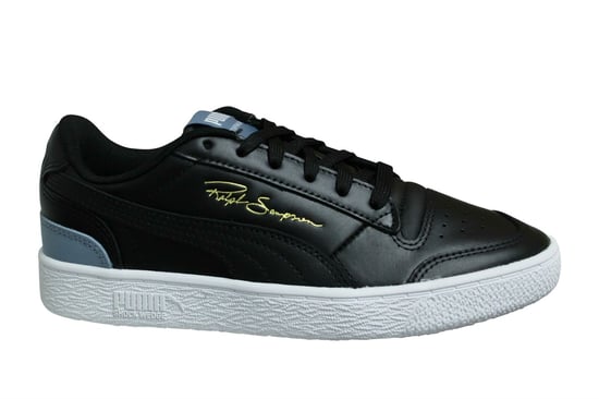 Puma x Ralph Sampson Lo Black Leather Low Lace Up Mens Trainers 370846 05