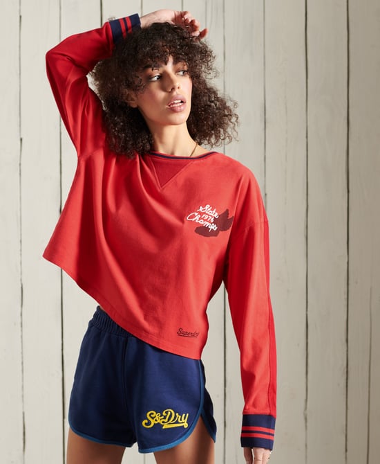 Superdry Collegiate Graphic Long Sleeve Top