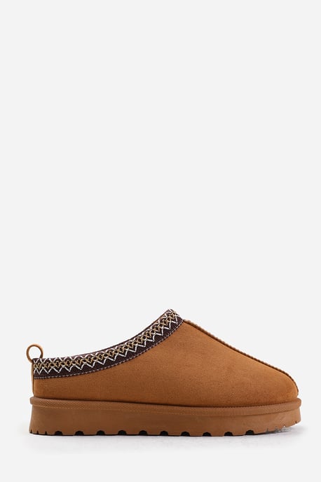Wheres That From Womens 'Oak' Aztec Detail Faux Fur Lining Mini Boots