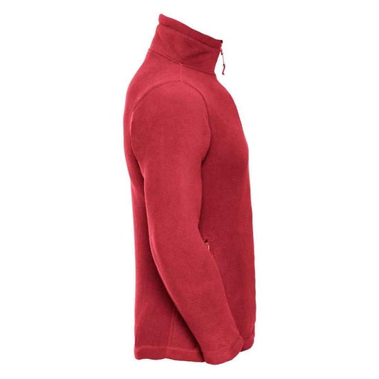Russell Mens Zip Neck Outdoor Fleece Top (Classic Red) - Image 3