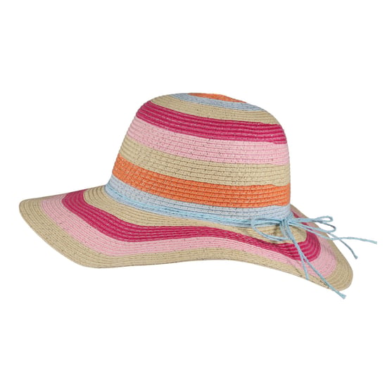 Regatta Childrens/Kids Mayla Striped Straw Sun Hat (Multicoloured) - Image 1