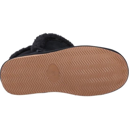 Hush Puppies Womens/Ladies Ashleigh Suede Slipper Boots (Black) - Image 4