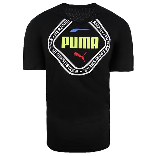 Puma Collective Triblend Mens Black T-Shirt - Image 2
