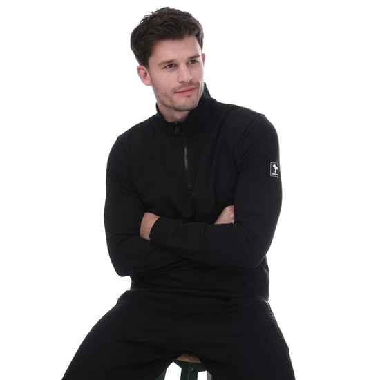 Men's One True Saxon Dixon 1/4 Zip Fleece in Black - Image 4