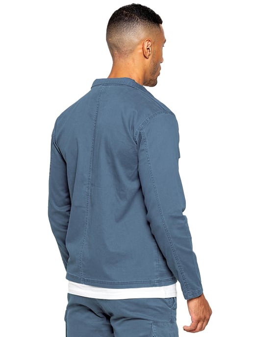 Enzo | Mens Cargo Overshirt Jacket - Image 3