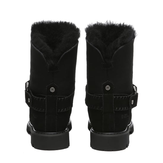 EVER AU Women Pheasant Mid Calf Fashion Boots - Black