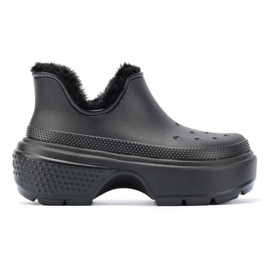 Crocs Stomp Gevoerd Kort Dames Laarzen Zwart - Image 5