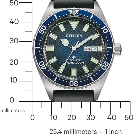 Citizen Promaster Marine Men's Black Watch NY0129-07LE - Image 4