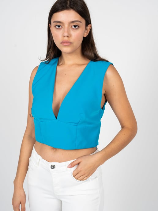 Liu Jo Top Woman's Blue - Image 4