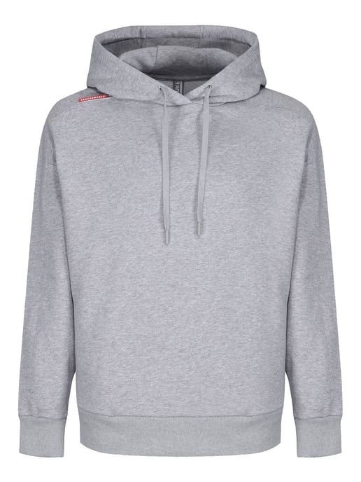 Luke 1977 Womens Jumping Workout Oversized Hoodie in Light Grey