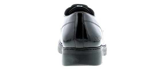 Women's Kickers Finley Lace Up Patent Shoes in Black - Image 4