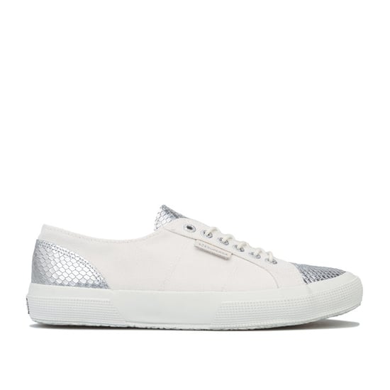 Women's Superga 2750 Estreme Classic Pumps in White silver - Image 1
