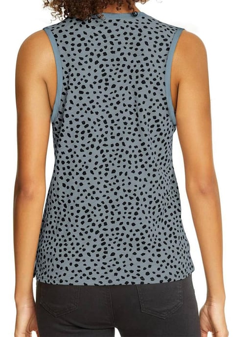 Women's Leopard Print Tank Top in Gray - Image 6