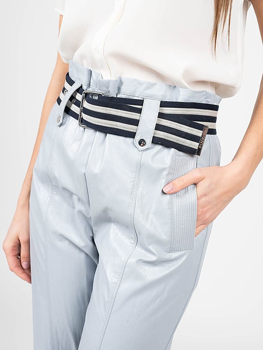 Pinko Trousers Biella Woman's Blue - Image 5