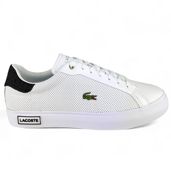 Lacoste Powercourt 2.0 2231 Mens White Trainers - Image 1
