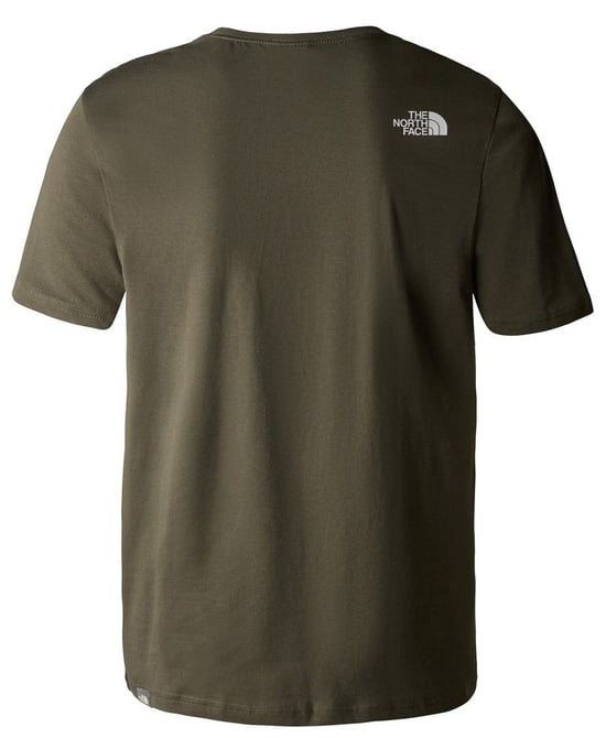 The North Face Mens Rust Logo T-Shirt Olive Green - Image 2