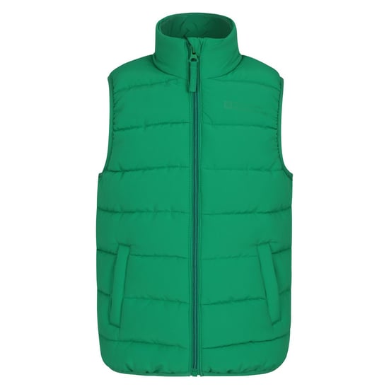 Mountain Warehouse Childrens/Kids Rocko Plain Padded Gilet (Green) - Image 1