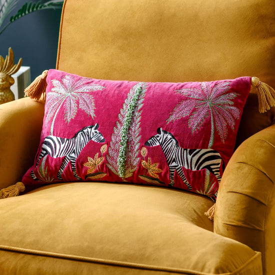 Wylder Kalahari Embroidered Velvet Cushion Cover - Image 6