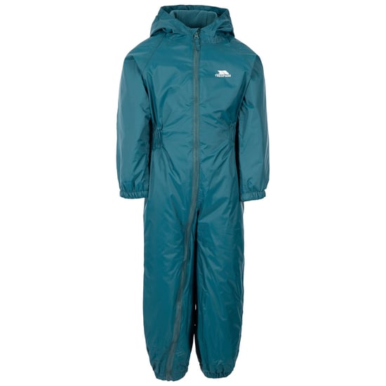 Trespass Babies Regndräkt med knappar (Teal) - Image 1