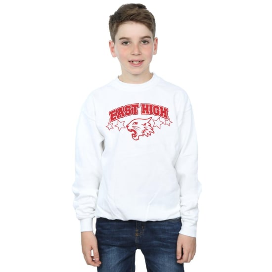 Disney Boys High School Musical The Musical Wildcat Stars Sweatshirt (White)