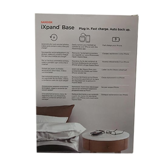 SanDisk iXpand Base for iPhone/iPad Charging and Backup, 32 GB, Black