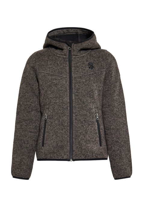 Schmuddelwedda Gebreide fleeceblouse jongens (kinderen) grijs melange - Image 1