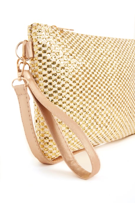Gold Cross Body Bag