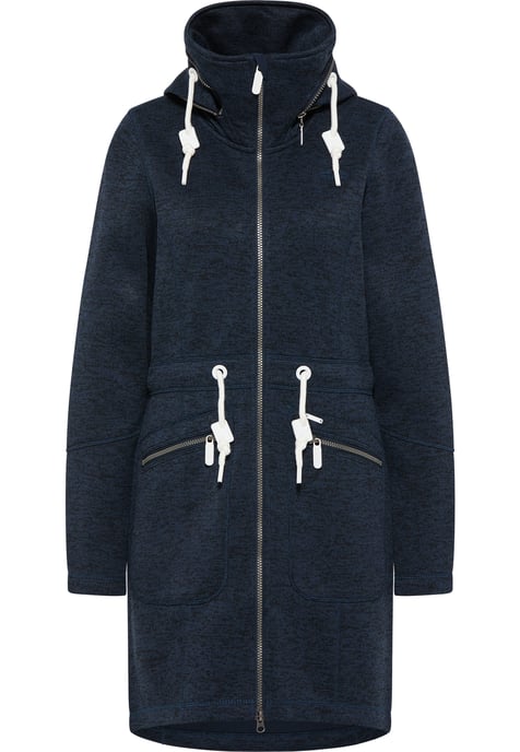 ICEBOUND Yuka serie Gebreide fleece jas Dames marine gem - Image 1