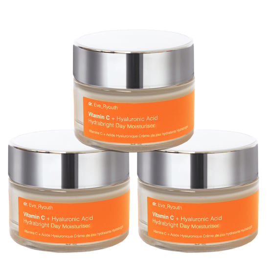 3 x Vitamin C + Hyaluronic Acid Hydrabright Day Moisturiser 50ml - Image 1