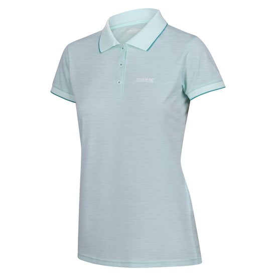 Regatta Dames/dames Remex II Polo Hals T-Shirt (Gebleekt Aqua) - Image 3