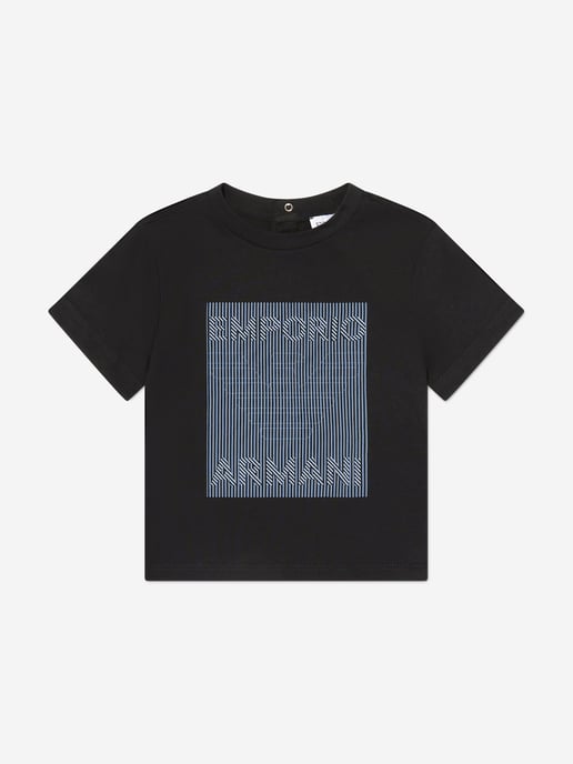 Emporio Armani Baby Boys Printed T-Shirt In Navy