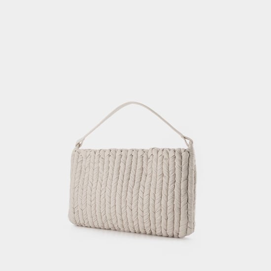 The Square Bag in White Vegan Leather