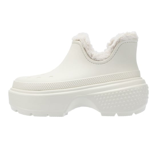 Crocs Stomp gevoerde korte dameslaars Off White - Image 6