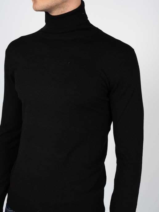Xagon Man Pullover Turtleneck Men's Black - Image 5